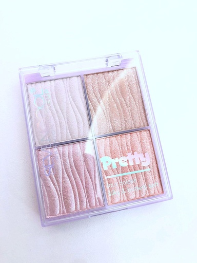 [UNIVERSE PIINK-000167] Paleta de iluminadores x4 colores Marca Pretty