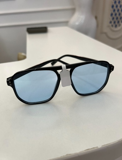 [MEN VIBES-000004] GAFAS DE SOL SENCILLAS CON ARCO NEGRA/CELESTE