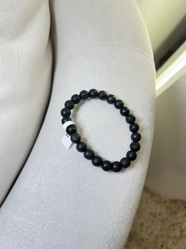 [MEN VIBES-000035] PULSERA DE PIEDRA NEGRA DIFUSOR 
