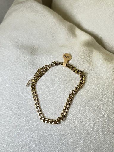 [MEN VIBES-000053] ESCLAVA DE ACERO DORADA ESTILO 2