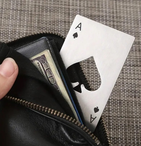 [MEN VIBES-000074] DESTAPADOR DE BOTELLA ACERO PLATEADO 