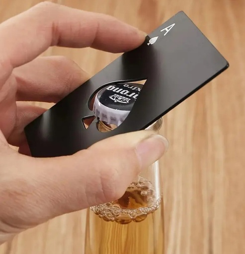 [MEN VIBES-000075] DESTAPADOR DE BOTELLA ACERO NEGRO