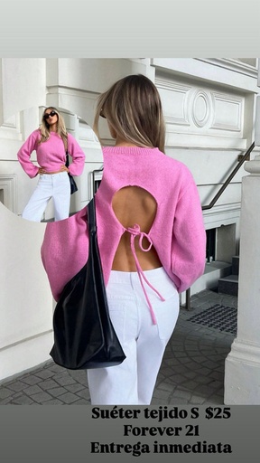 [JULIMAR-000020] sueter de lana rosado (forever 21)