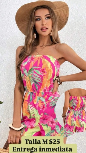 [JULIMAR-000024] enterizo de flores 