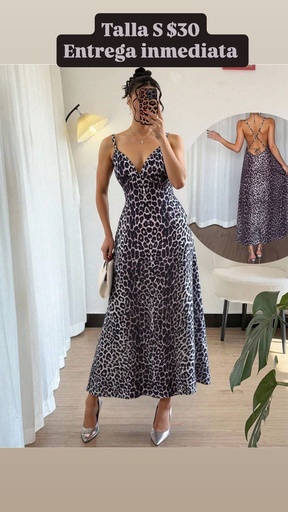 [JULIMAR-000050] vestido formal animal print