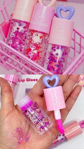 [GAB COSMETICS-000007] Lip Gloss Corazón con aplicador grueso 