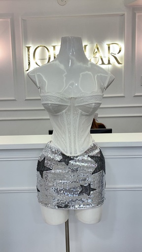 [HEAVENLY EGSTORE-000021] Bustier Blanca Talla S