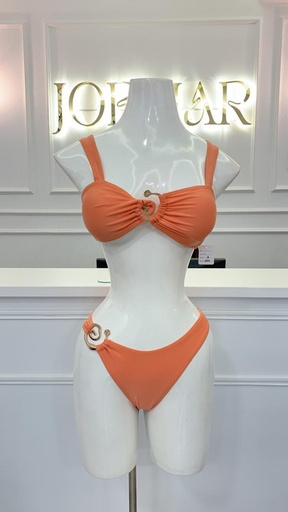 [HEAVENLY EGSTORE-000061] Bikini coral con ebilla Talla S
