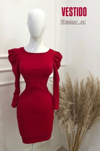 [MIAV-000001] vestido Wend corto mangas princesa rojo 1-02