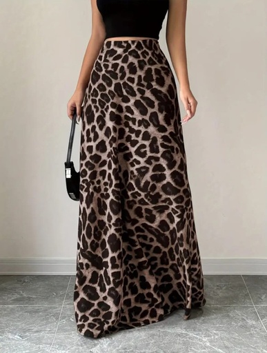 [SNIELA-000004] Falda larga animal Print, Talla S, Tela Poliester Cod 018LF